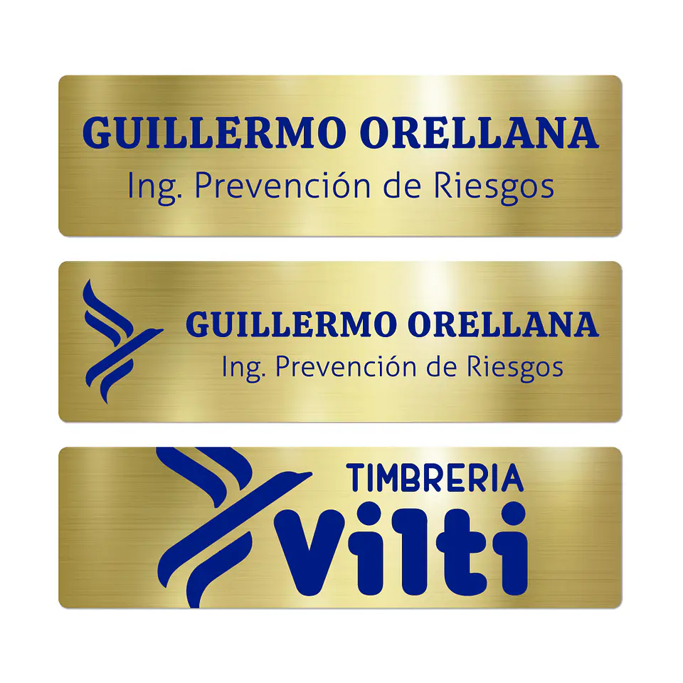 Pack 20 Placa Identificación Casco Full Personalizable Vilti® 21