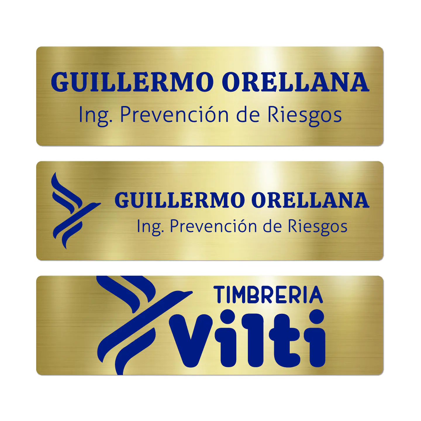 Pack 50 Placa Identificación Casco Full Personalizable Vilti® 21