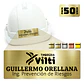 Pack 50 Placa Identificación Casco Full Personalizable Vilti® - Miniatura 14