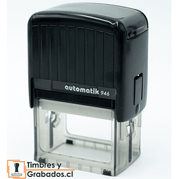 TIMBRE RECTANGULAR AUTOMATIK 946 NEGRO