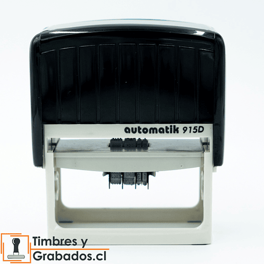 TIMBRE RECTANGULAR CON FECHERO AUTOMATIK 915D NEGRO