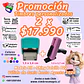Promoción 2 timbes personalizados - modelo escritorio 911 y modelo bolsillo S-722 - Miniatura 1
