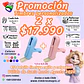 Promoción 2 timbres personalizados de bolsillo, modelo 412,  - Miniatura 1