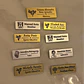 Piochas corporativas personalizadas 8x3 cm - (Dorado, plateado y Bronc) - Miniatura 1