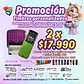 Promoción 2 timbes personalizados - modelo escritorio 911 y modelo bolsillo S-722 - Miniatura 1