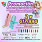 Promoción 2 timbres personalizados de bolsillo, modelo 412,  - Miniatura 1