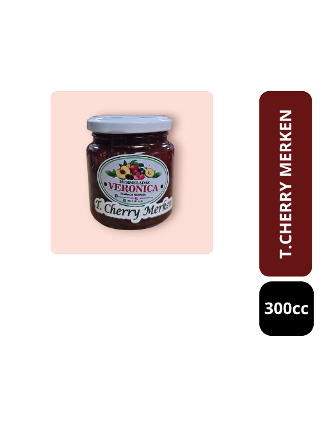 Mermelada Tomate Cherry con Merkén 300cc 1