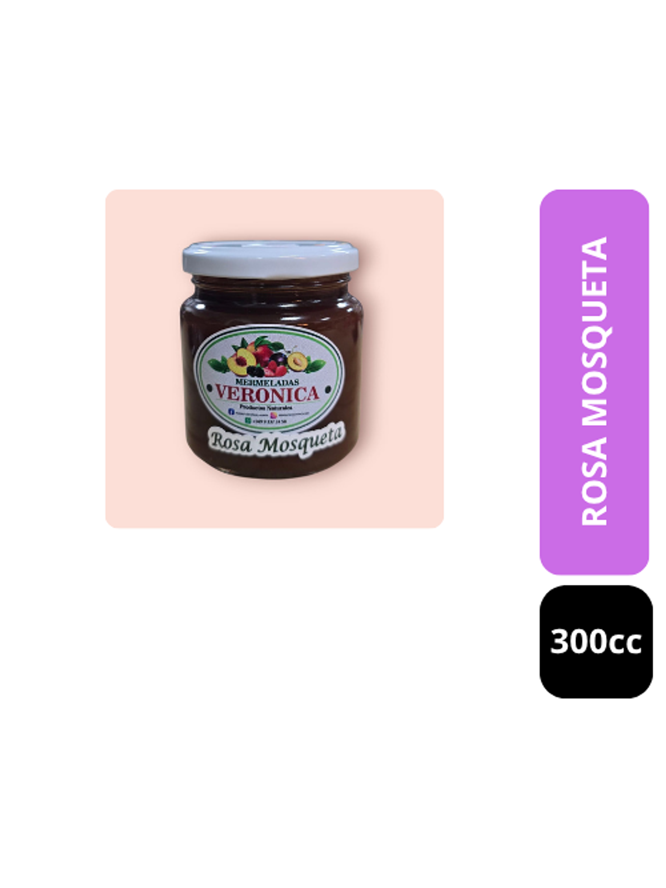 Mermelada Rosa Mosqueta 300cc 1