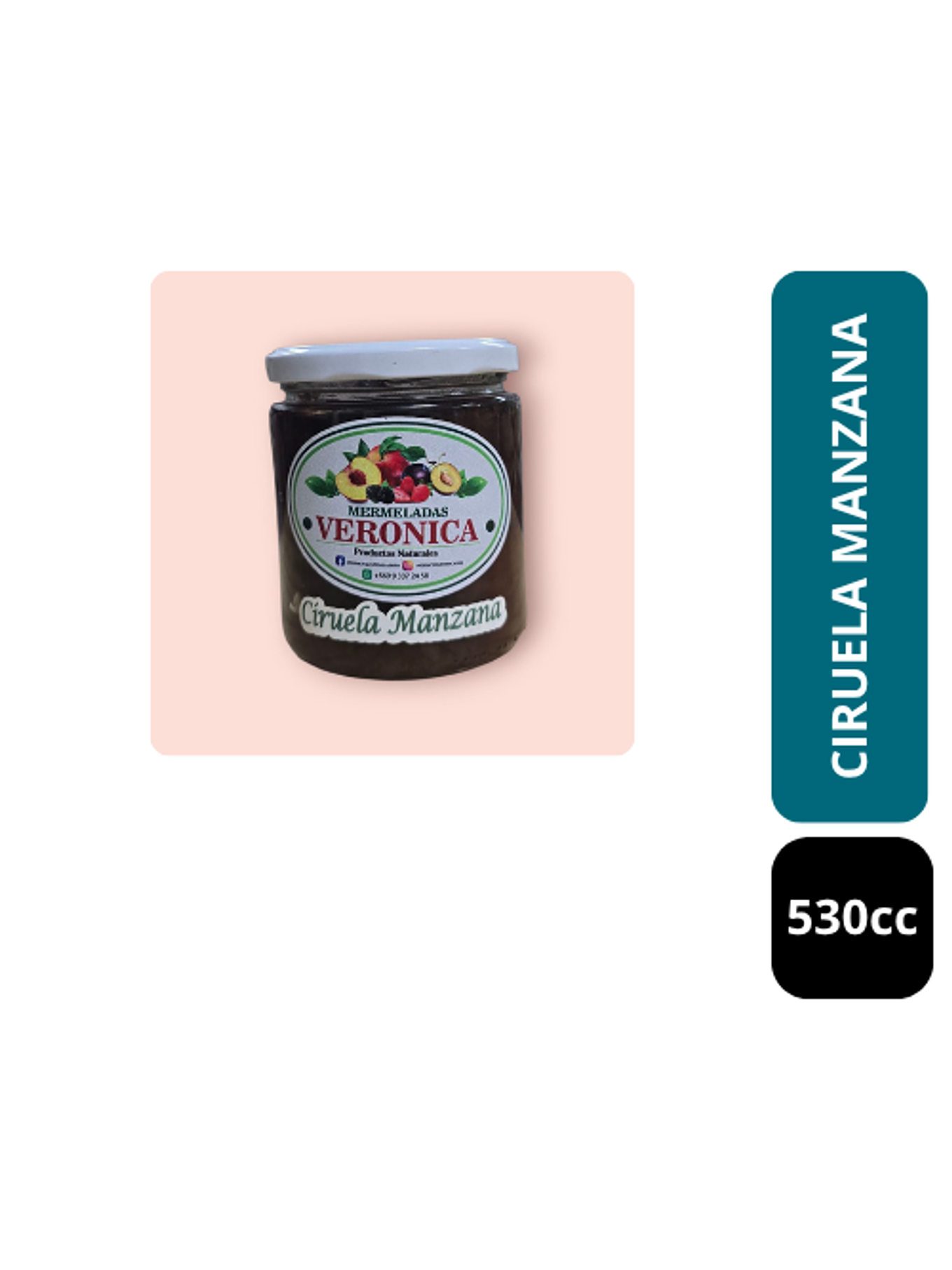 Mermelada de Ciruela con Manzana 530cc 1
