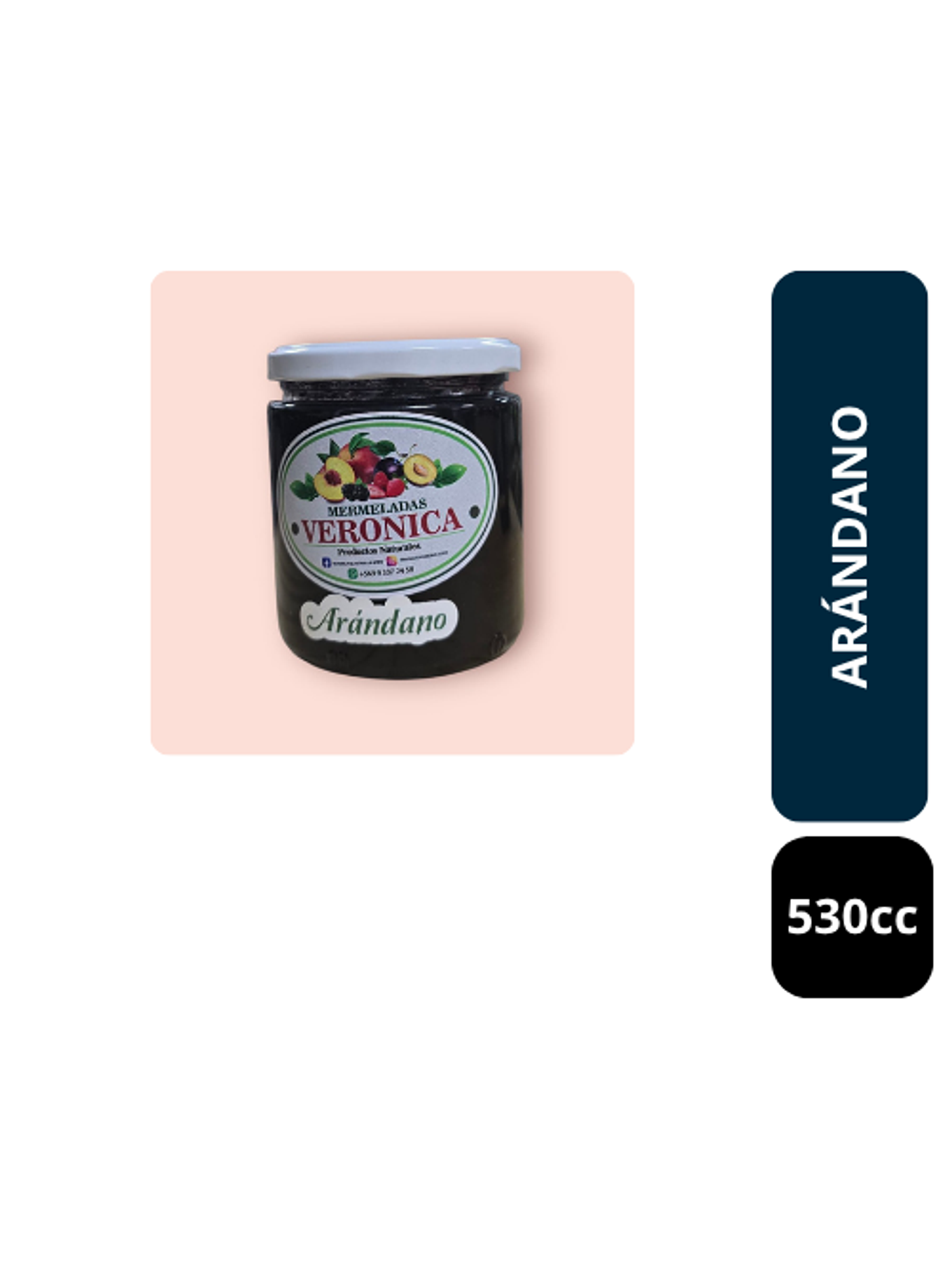 Mermelada de Arándano  530cc 1