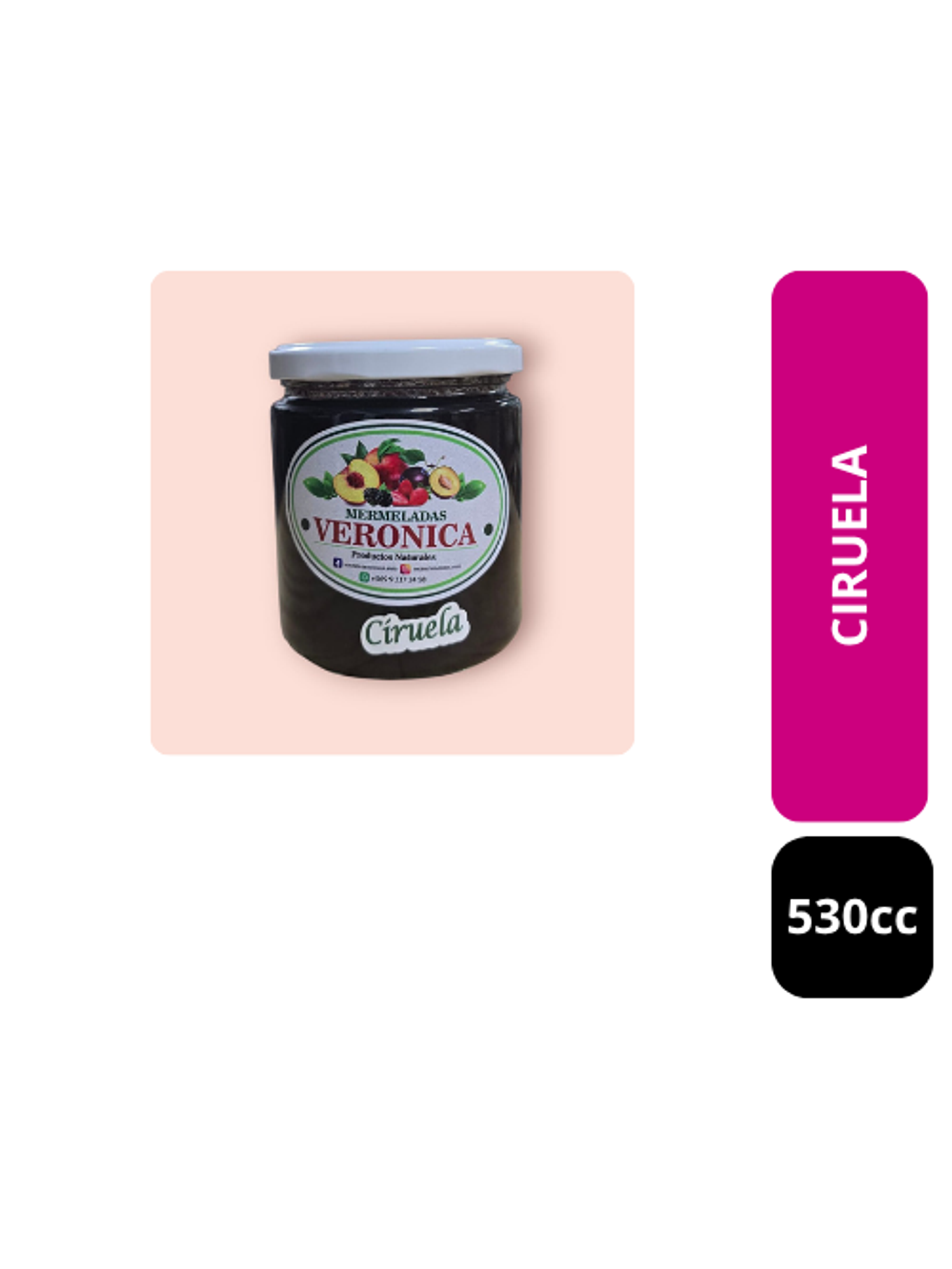 Mermelada de Ciruela  530cc 1