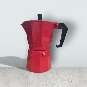 CAFETERA ITALIANA 6 TAZAS ROJA