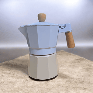 CAFETERA ITALIANA 3 TAZAS BICOLOR