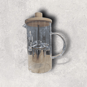 CAFETERA FRANCESA CON INFUSOR - VIDRIO