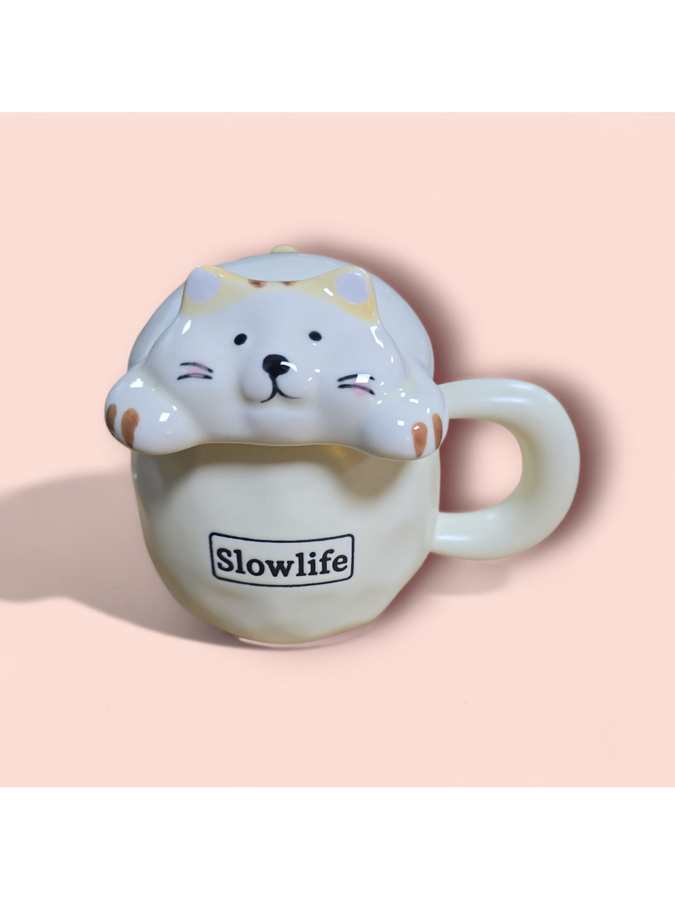 TAZA CON TAPA DE GATITO 2