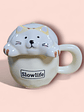 TAZA CON TAPA DE GATITO - Miniatura 2
