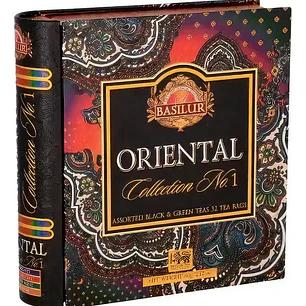 Té Basilur Book Oriental Collection, Te Verde & Negro, 32 Unidades