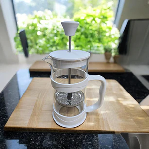 CAFETERA FRANCESA BLANCA 350CC