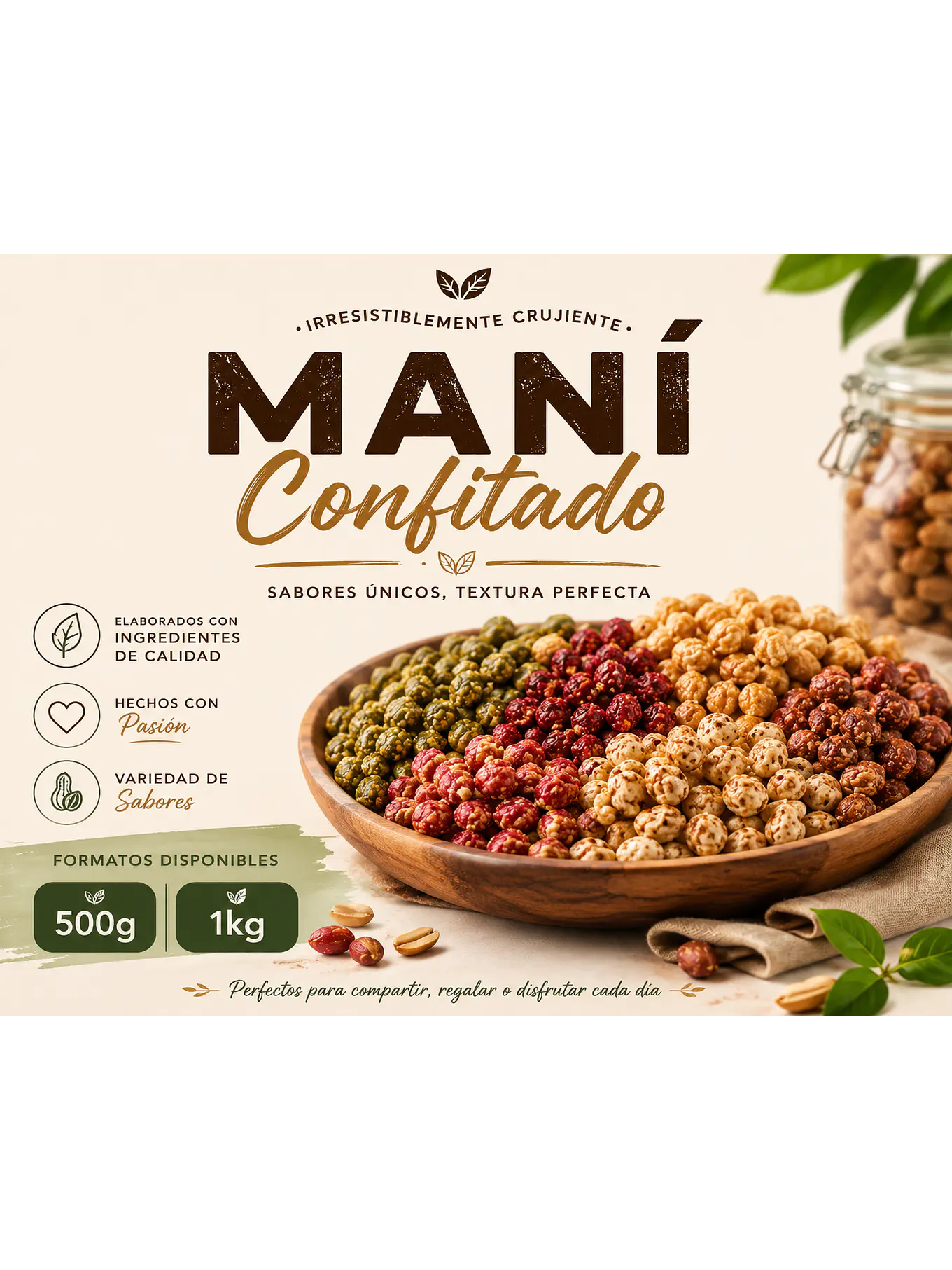 MANI CONFITADO SABORES 1