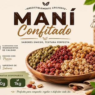 MANI CONFITADO SABORES