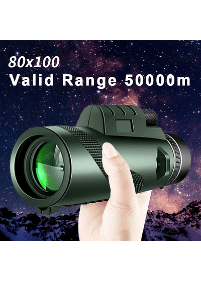 80x100 HD ZOOM Powerful Monocular Telescope Portable Binoculars