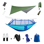 Camping Hammock With Mosquito Net And Rain Tent 