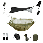 Camping Hammock With Mosquito Net And Rain Tent 