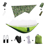 Camping Hammock With Mosquito Net And Rain Tent 