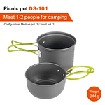 Pacoone Ultralight Camping Cooking Utensils