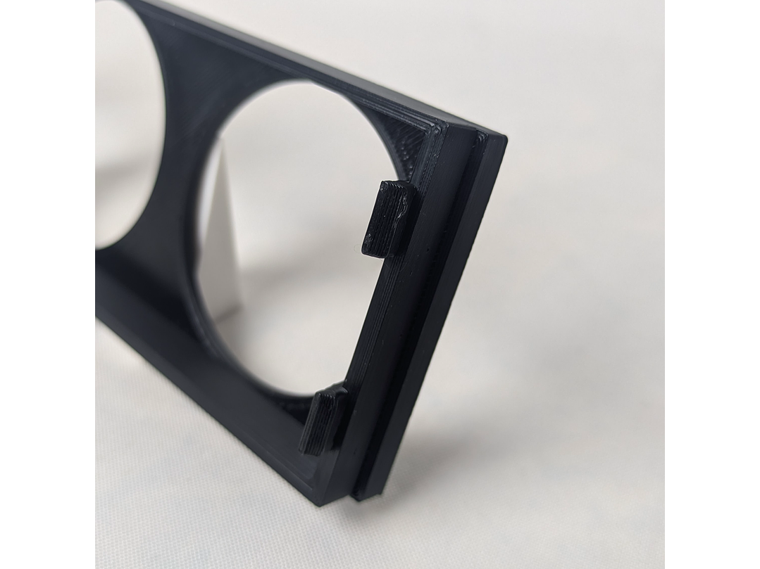 BMW E36 Suporte para 3 Manómetros de 52 mm Rádio 3