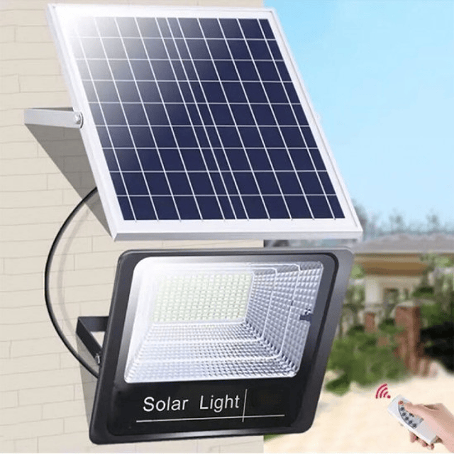 Luz led 50W com painel solar