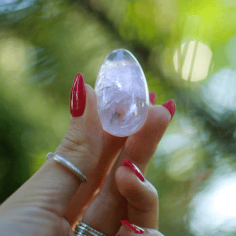 Huevo Yoni de Cuarzo Cristal
