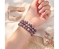 Brazalete de Turmalina Rosa Natural