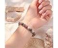 Brazalete de Turmalina Rosa Natural