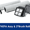 Kit 2 Filtro HEPA y 2 Brush Roller (Rodillo) para Floor ONE S7 Pro