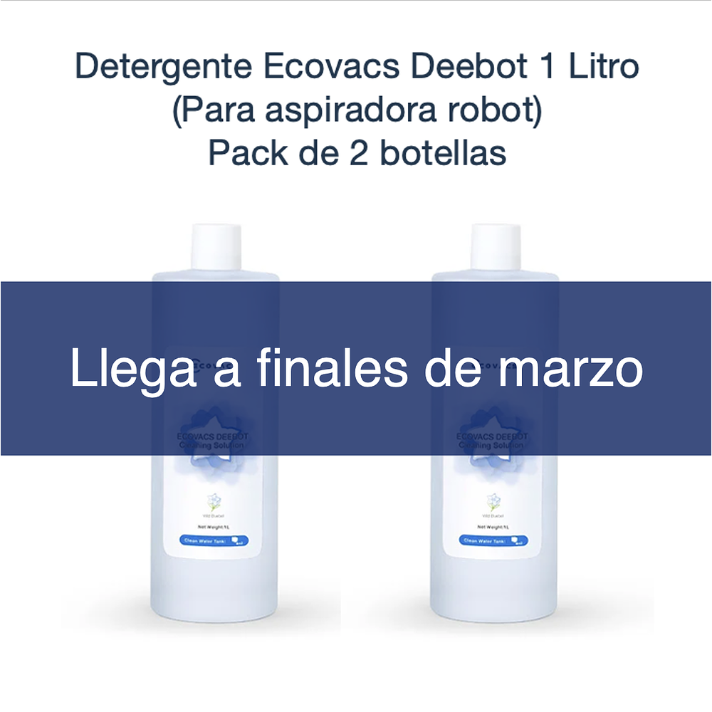 Pack 2 Detergentes Ecovacs Deebot 1 Litro