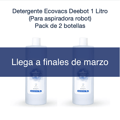 Pack 2 Detergentes Ecovacs Deebot 1 Litro