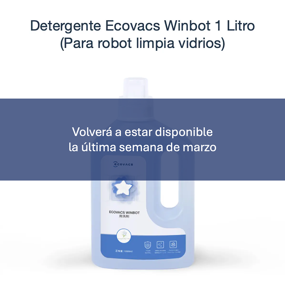Detergente Ecovacs Winbot 1 Litro