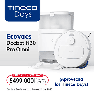 Ecovacs Deebot N30 Pro Omni White (Blanca)
