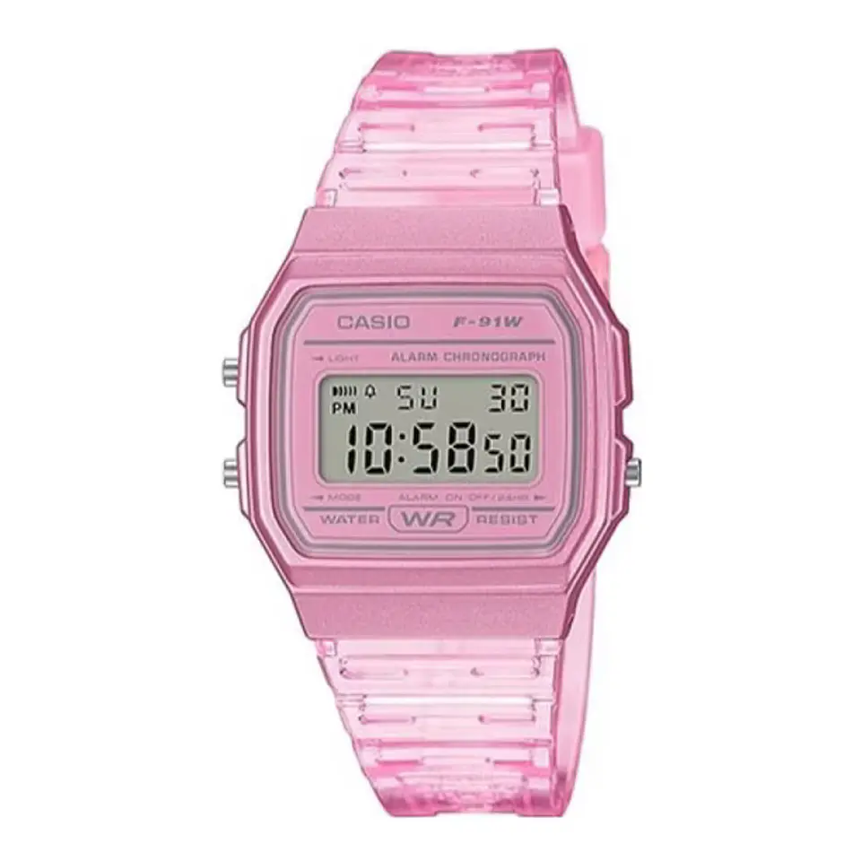 CASIO F91W ROSADO 1