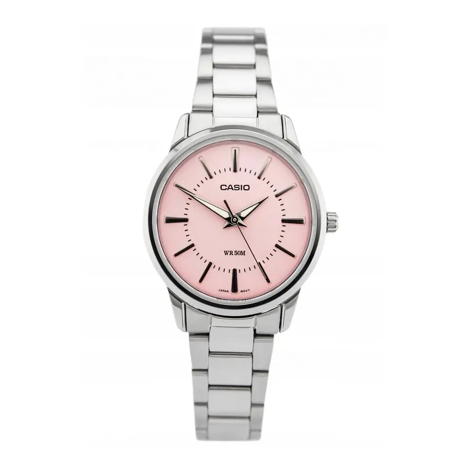Casio LTP-1303D-4AV – Rosado y Plateado 1