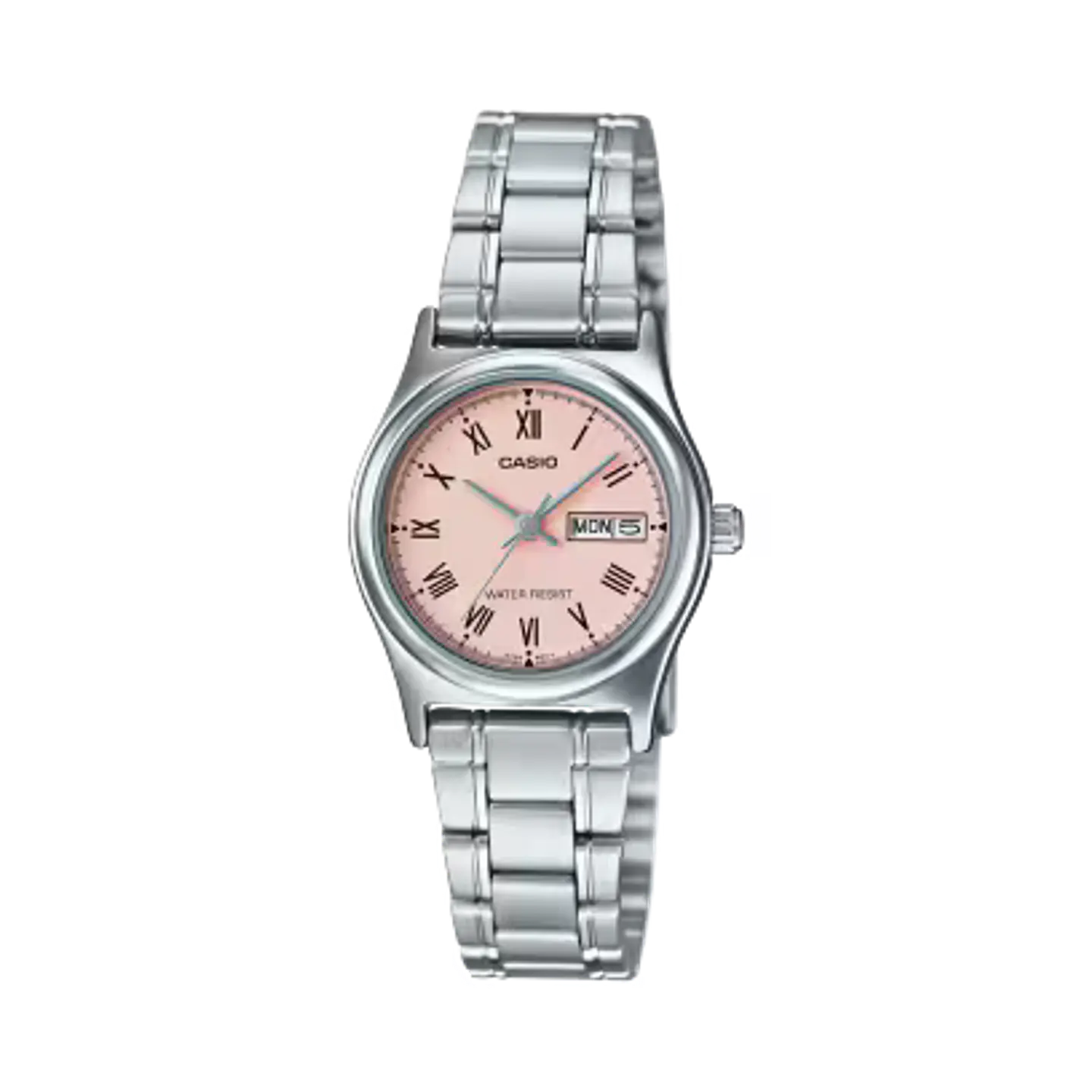 Casio Mujer LTP-V006D-4B – Rosado y Plateado 1
