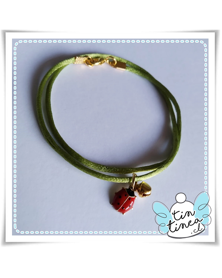 Pulsera Chinita de la suerte enlozada