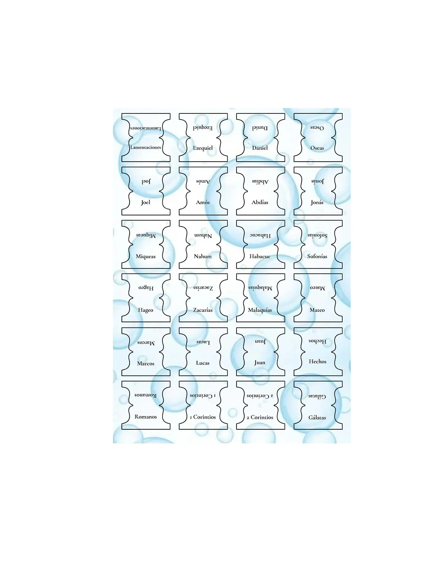 Tab para biblias - Burbujas azules 2