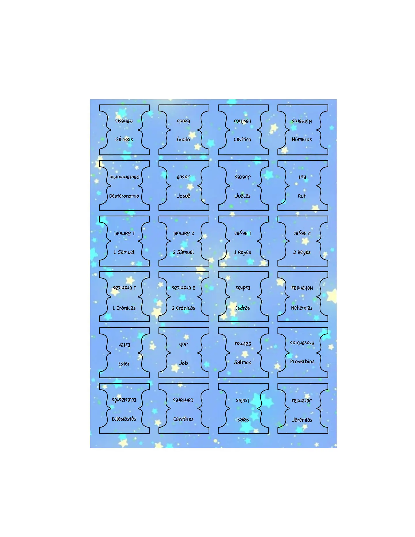 Tab para biblias - Azul estrellado 3