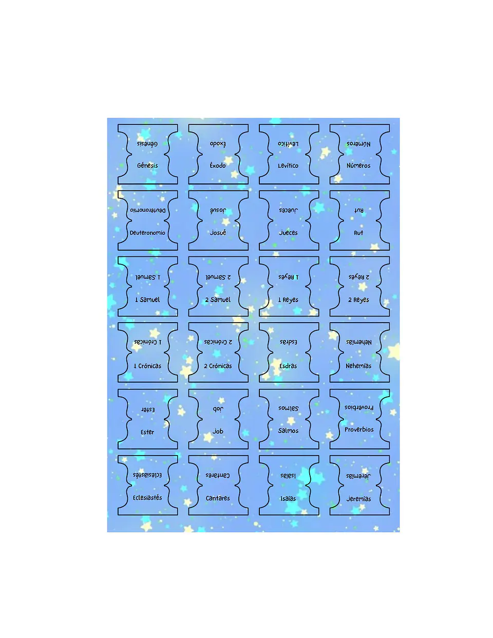 Tab para biblias - Azul estrellado 3