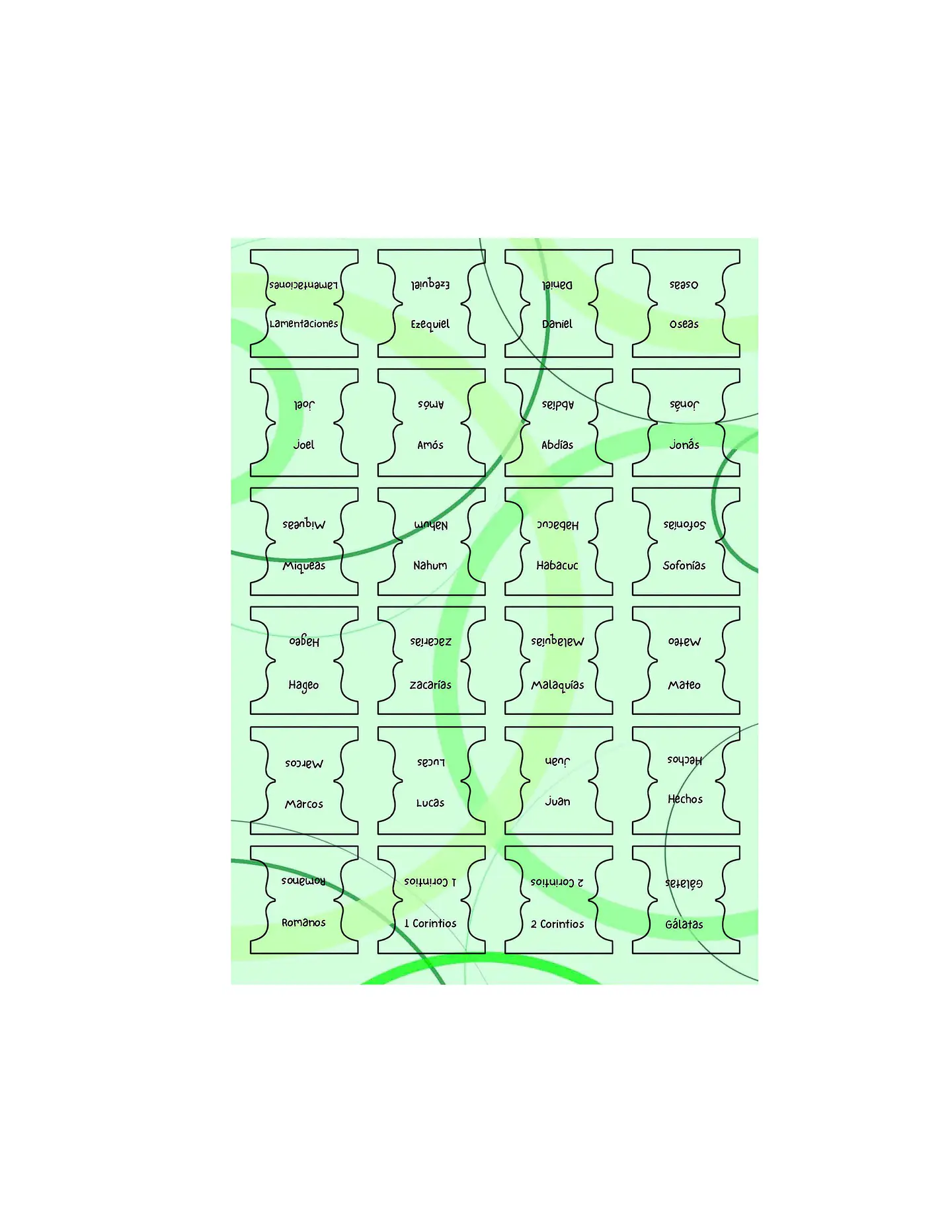 Tab para biblias - Verdes 2