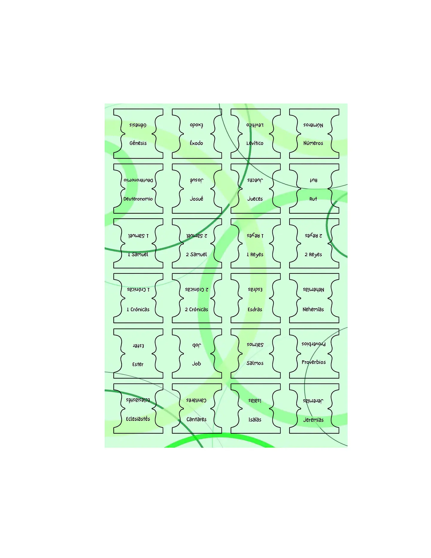 Tab para biblias - Verdes 3