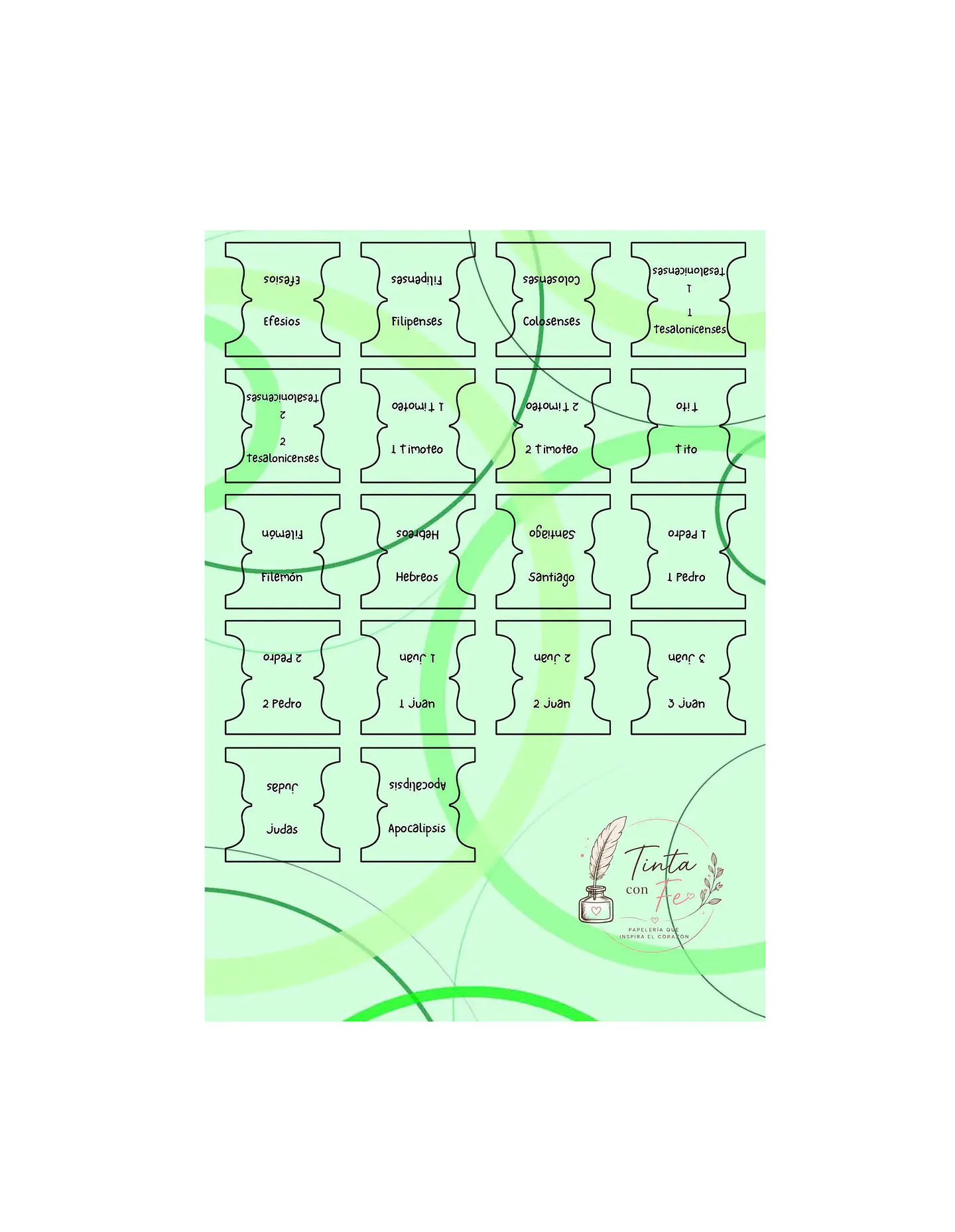 Tab para biblias - Verdes 4