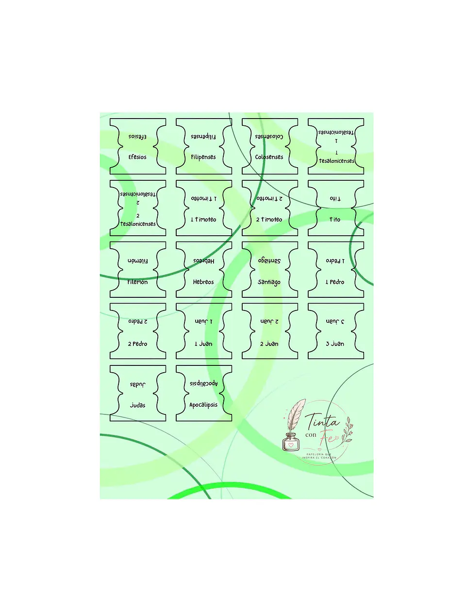Tab para biblias - Verdes 4